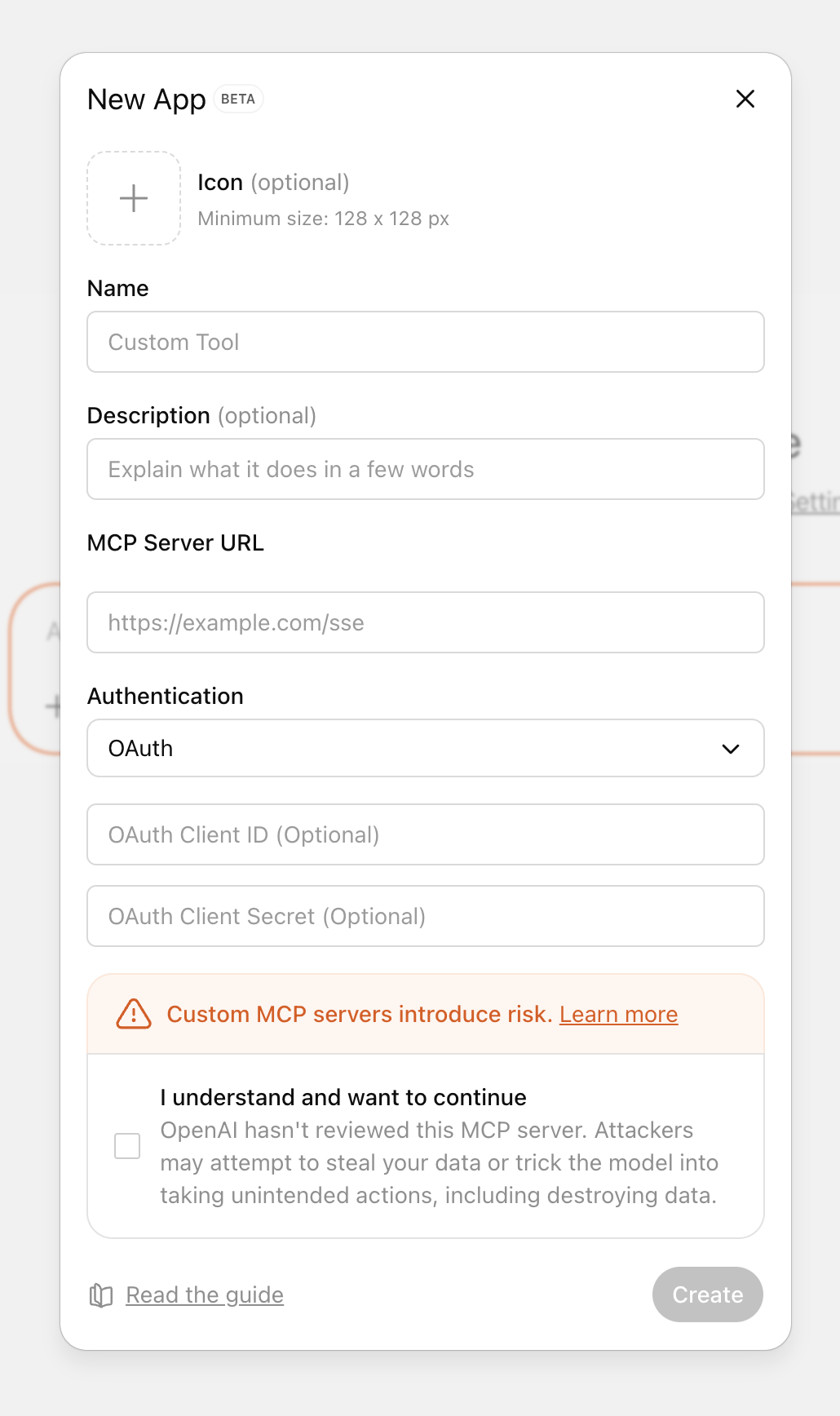 Step 4: Paste MCP server URL.